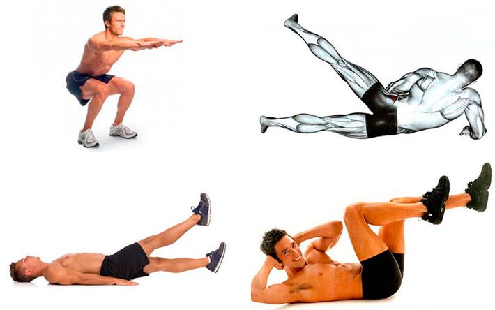 oefeningen voor de behandeling van prostatitis